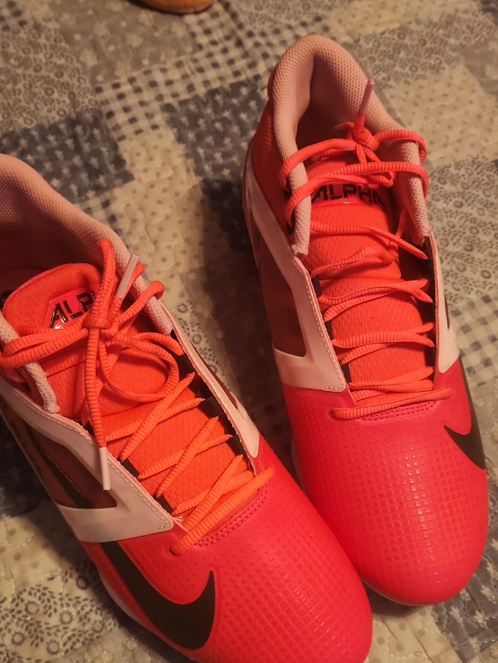 Nike Bright Coral & Black Soccer Cleats